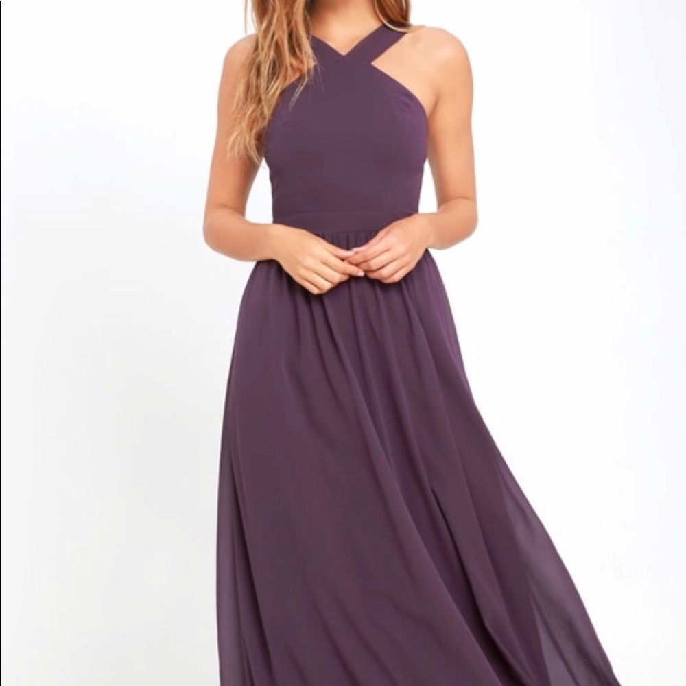 Air of Romance Maxi Dress in Dusty Purple